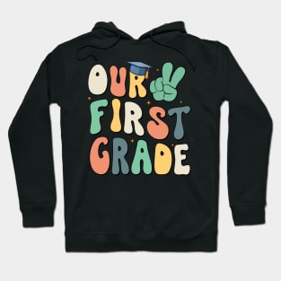 Peace Out First Grade Last Day of School Gift For Boys Girls Kids Hoodie